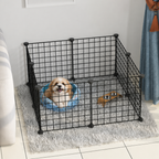 DogBedHouse Expandable & Modular Wire Mesh Dog Playpen