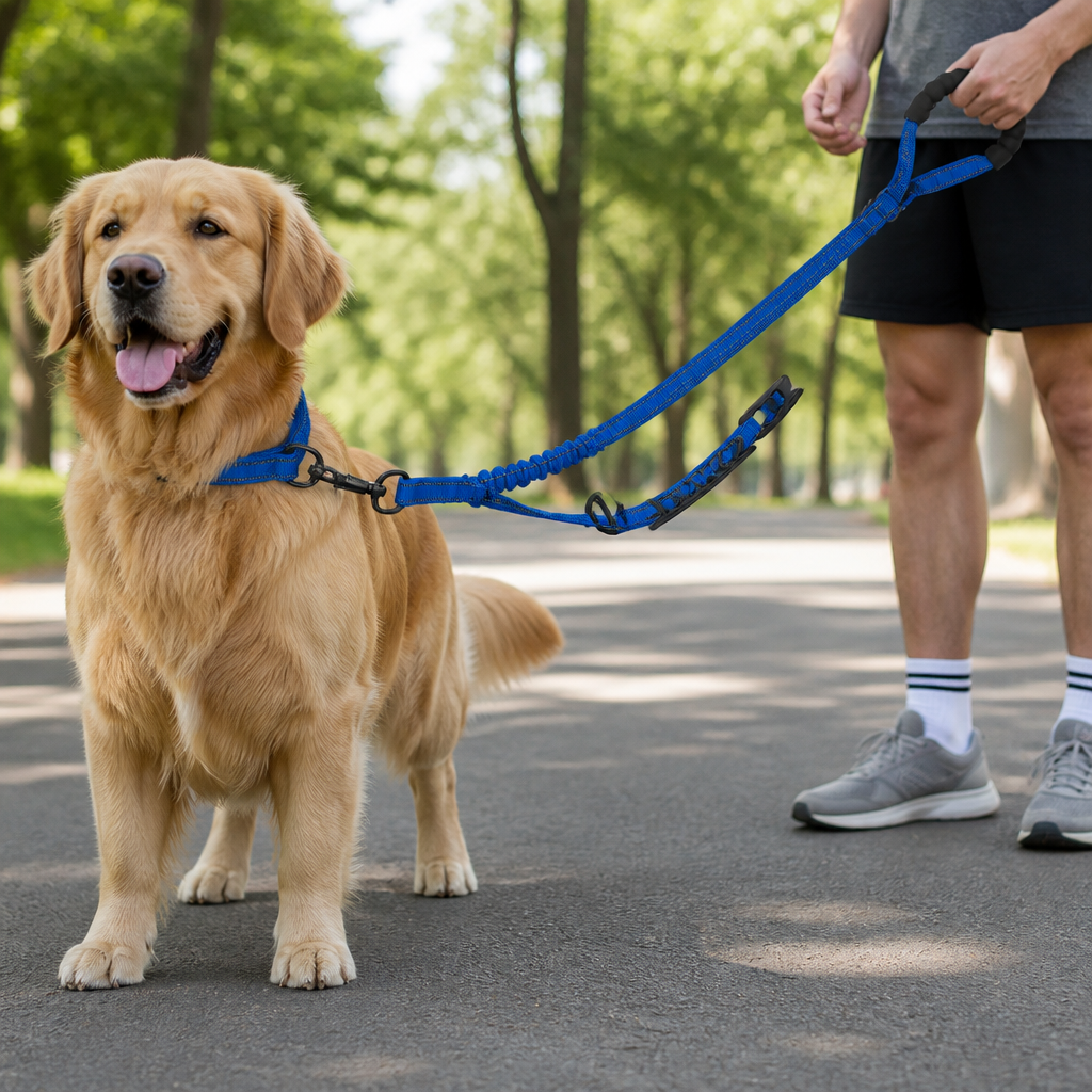 DogBedHouse Explosion-Proof Double-Sided Reflective Adjustable Dog Leash (Medium & Large)