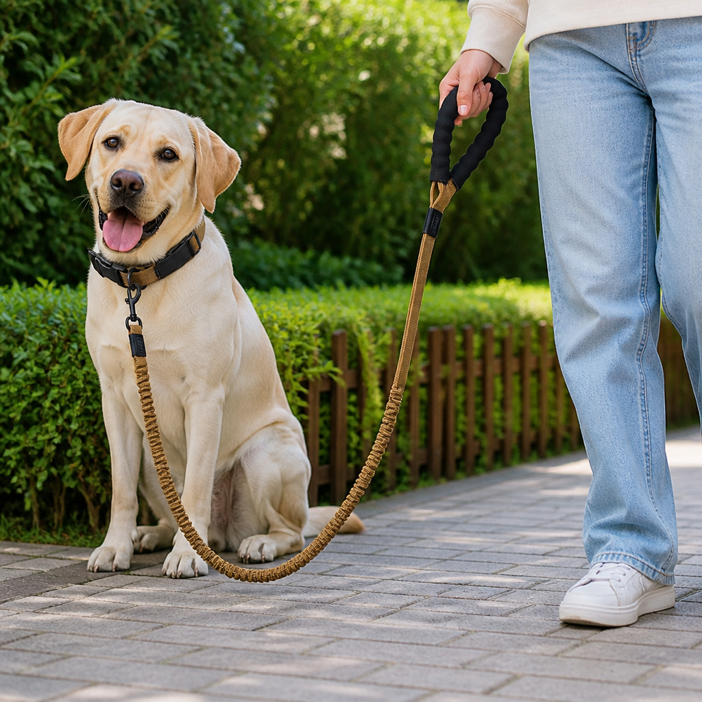 DogBedHouse Explosion-Proof Double-Sided Reflective Adjustable Dog Leash (Medium & Large)