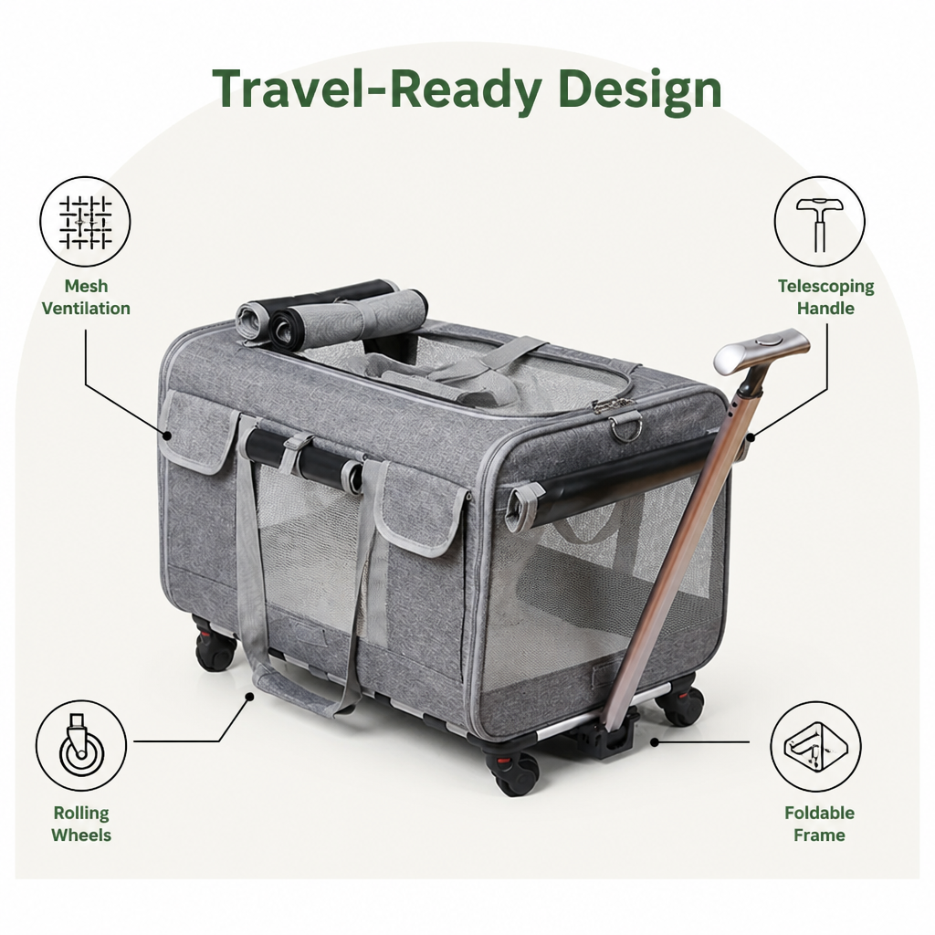 DogBedHouse Extra Large Detachable & Foldable Travel Carrier