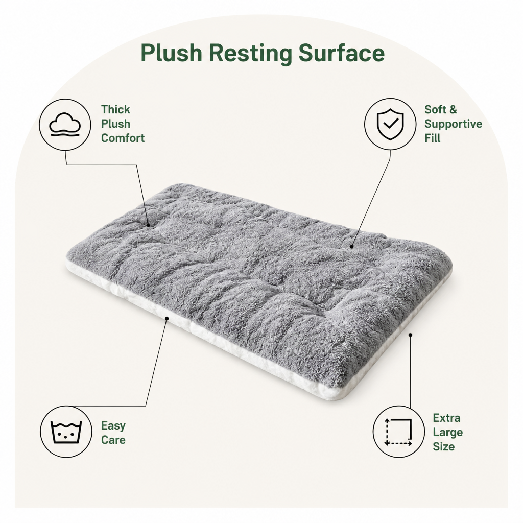 DogBedHouse Extra-Large Plush Sofa-Style Dog Bed