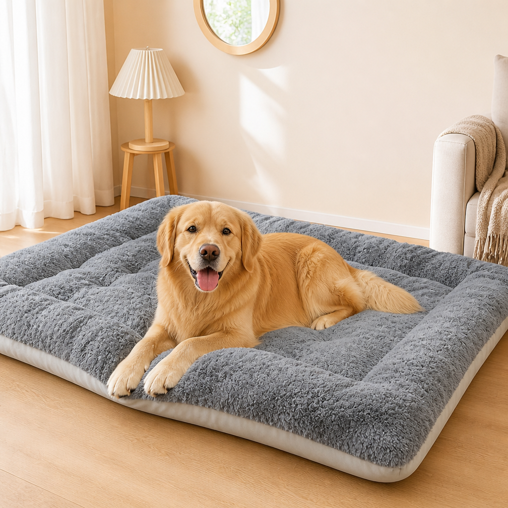 DogBedHouse Extra Large Thickened Plush Dog Bed