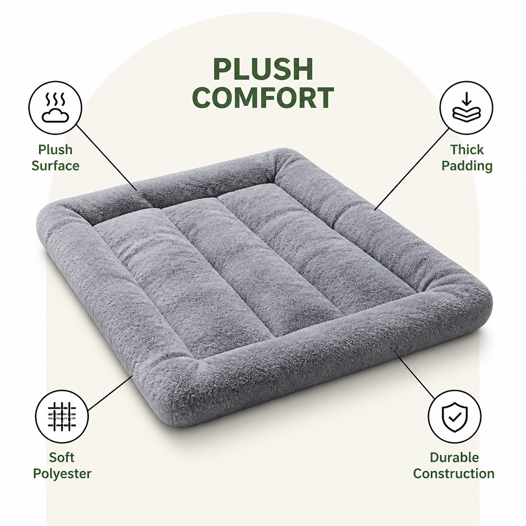 DogBedHouse Extra Large Thickened Plush Dog Bed