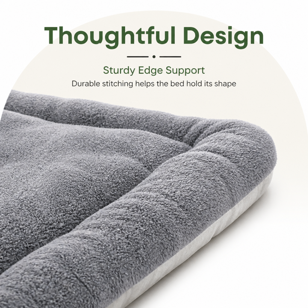 DogBedHouse Extra Large Thickened Plush Polyester Dog Bed