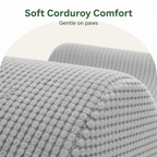 DogBedHouse Extra-Wide High-Density Foam & Non-Slip Corduroy Pet Stairs