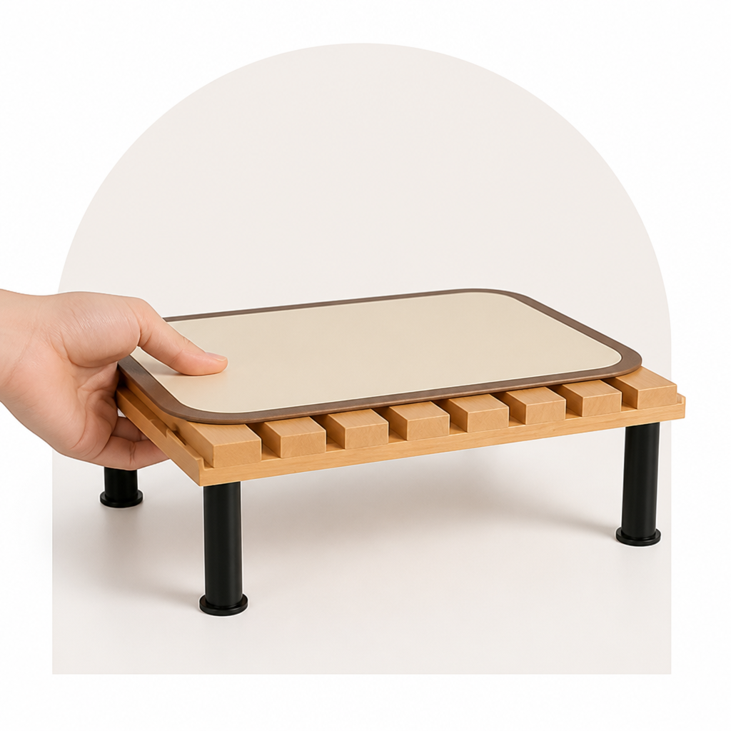 DogBedHouse Fixed-Height Ergonomic Plastic Feeding Stand