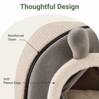 DogBedHouse Fleece Dome & High-Rebound Foam Pet House (Removable Cover)