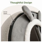 DogBedHouse Fleece & High-Rebound Sponge Dog Bed (Removable Washable Cover)