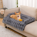 DogBedHouse Fluffy Plush Washable Bolster Bed