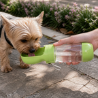 DogBedHouse Foldable 2-in-1 Travel Water Bottle & Feeder