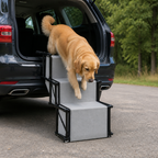 DogBedHouse Foldable 4-Step Anti-Slip Oxford Dog Ramp