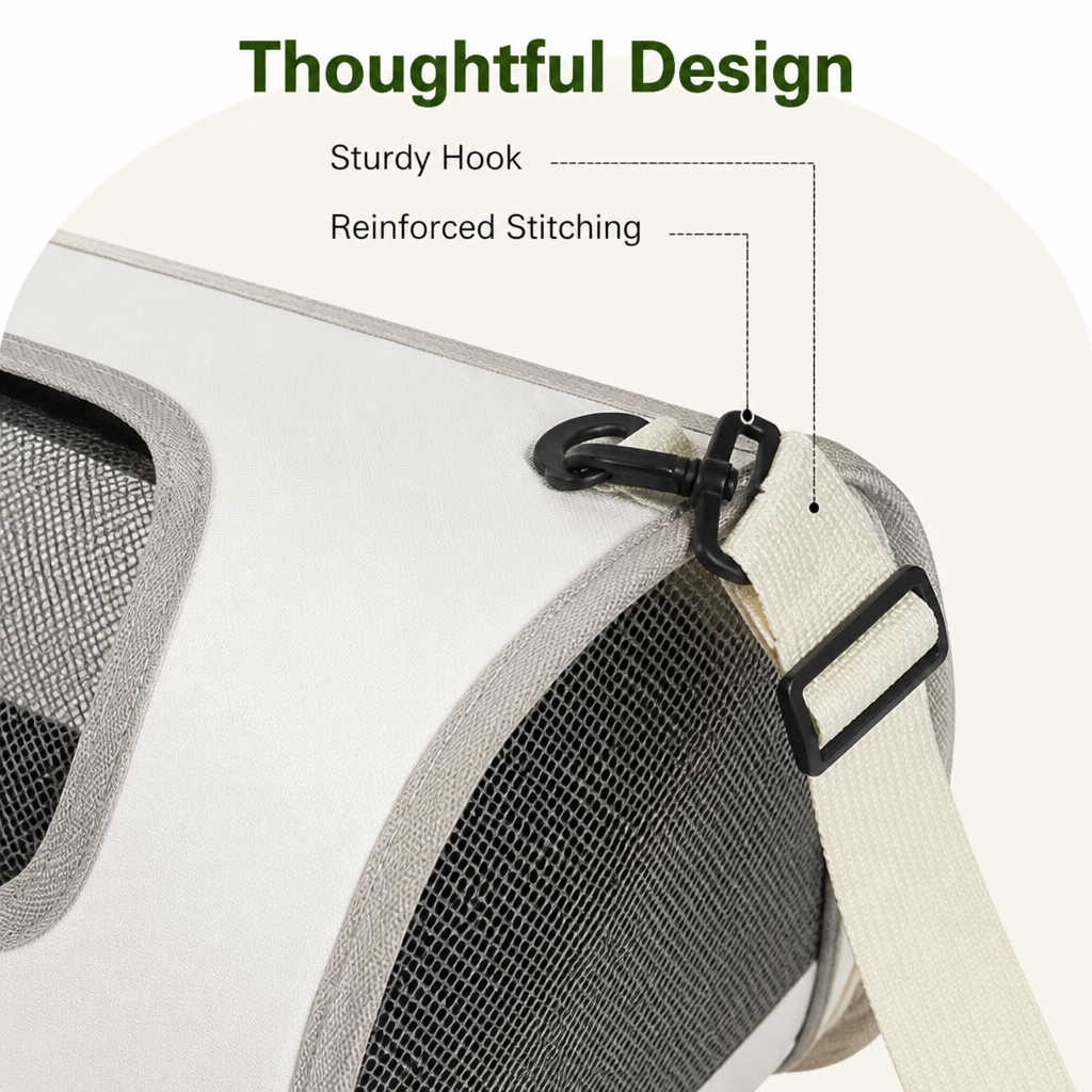 DogBedHouse Foldable Breathable Hand & Crossbody Pet Carrier