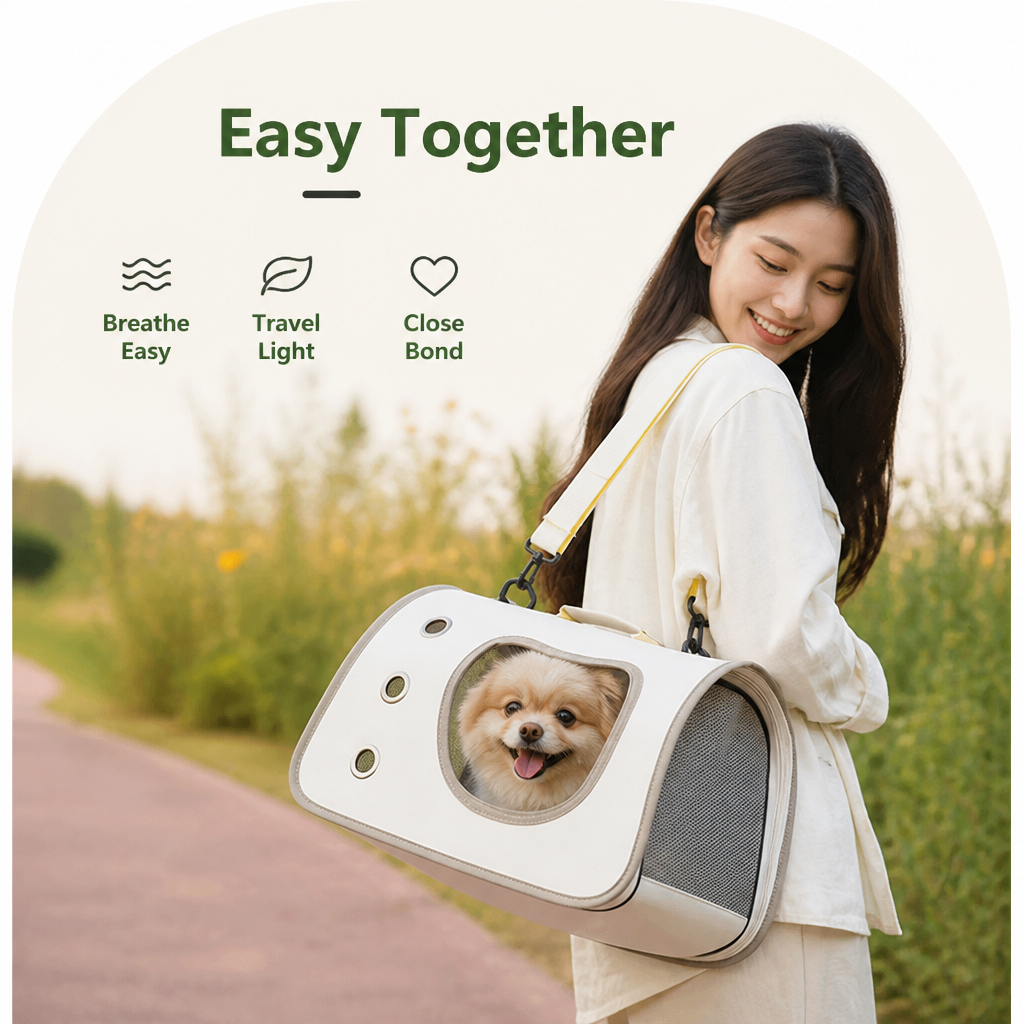 DogBedHouse Foldable Breathable Hand & Crossbody Pet Carrier