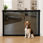 DogBedHouse Foldable Breathable Mesh Dog Gate (Includes 6 Hooks)