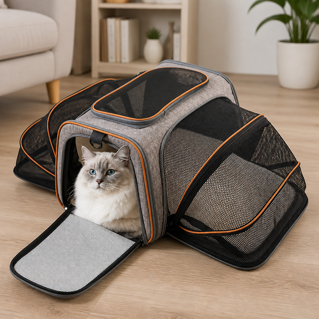 DogBedHouse Foldable & Breathable Mesh Pet Carrier