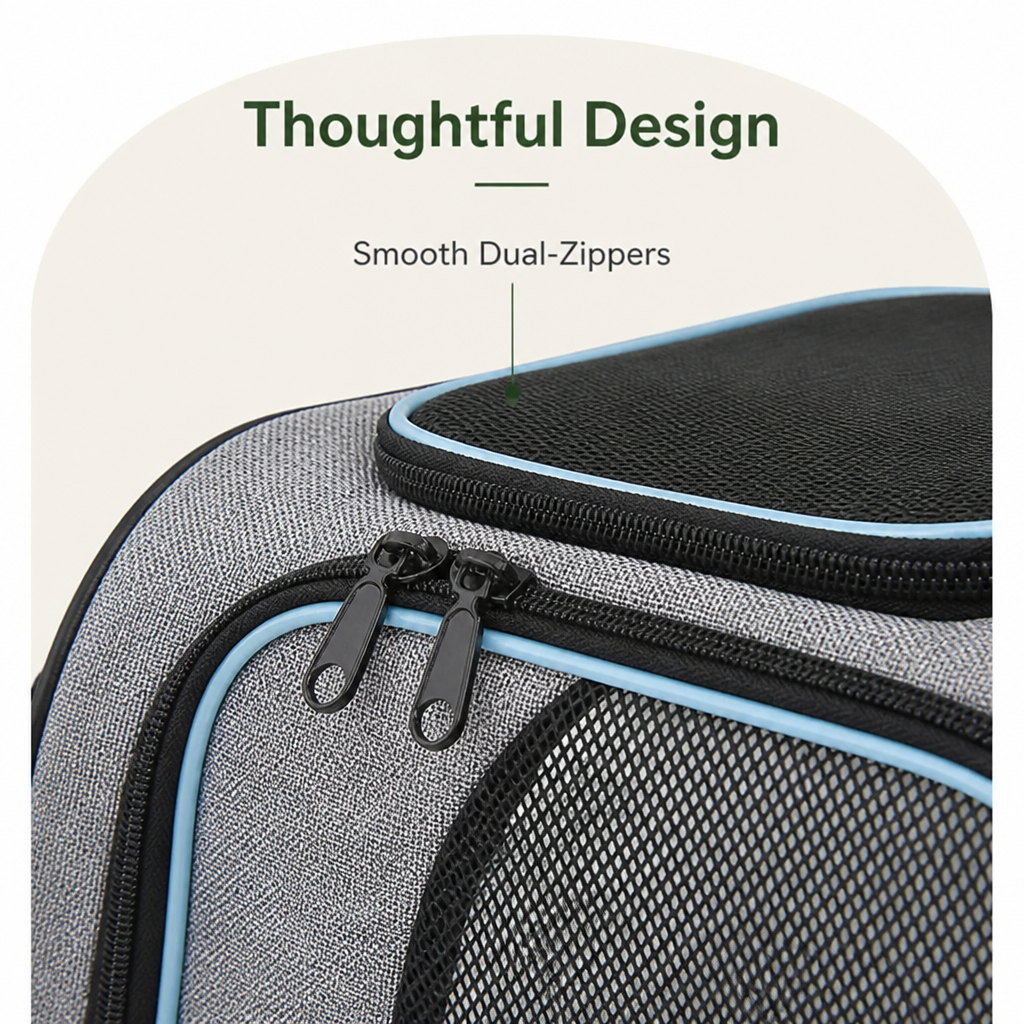 DogBedHouse Foldable & Breathable Mesh Pet Carrier