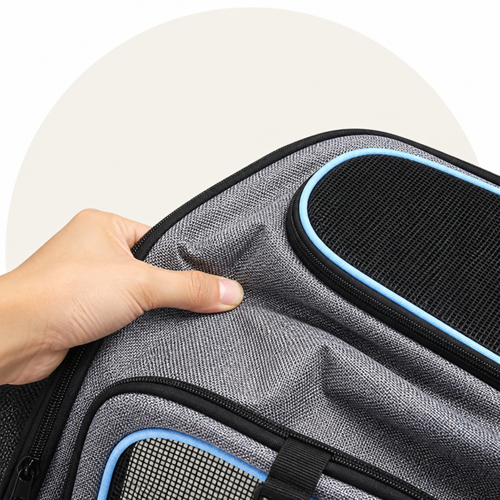 DogBedHouse Foldable & Breathable Mesh Pet Carrier