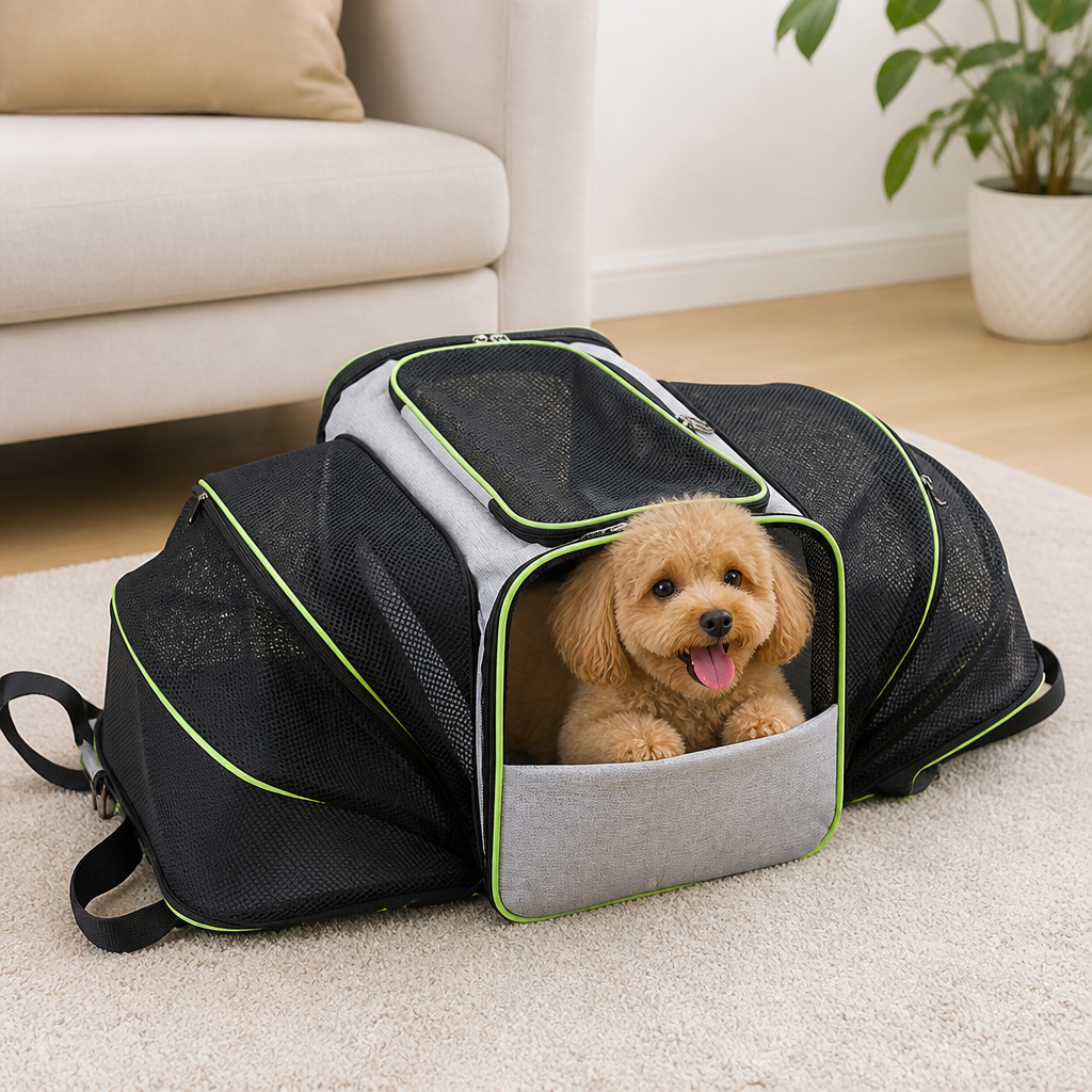 DogBedHouse Foldable & Breathable Mesh Pet Carrier