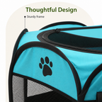DogBedHouse Foldable Breathable Mesh Pet Play Pen (Detachable Zip Top & Bottom)