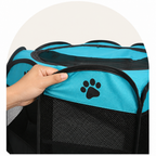 DogBedHouse Foldable Breathable Mesh Pet Play Pen (Detachable Zip Top & Bottom)