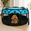 DogBedHouse Foldable Breathable Mesh Pet Play Pen (Detachable Zip Top & Bottom)