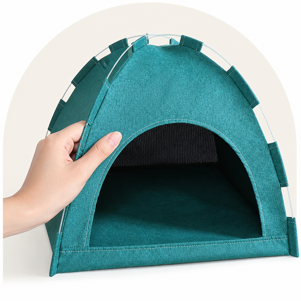 DogBedHouse Foldable & Breathable Pet Tent (All-Season)