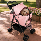 DogBedHouse Foldable & Detachable Pet Stroller (One-Touch Fold)