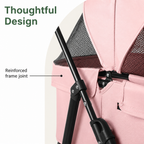 DogBedHouse Foldable & Detachable Pet Stroller (One-Touch Fold)