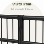 DogBedHouse Foldable Heavy-Duty Wood & Steel Pet Playpen