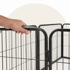 DogBedHouse Foldable Heavy-Duty Wood & Steel Pet Playpen