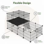DogBedHouse Foldable & Modular Pet Playpen (With Door & Ladder)