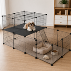 DogBedHouse Foldable & Modular Pet Playpen (With Door & Ladder)