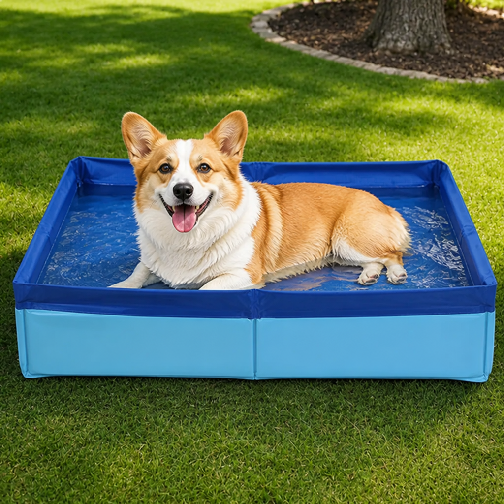DogBedHouse Foldable Non-Inflatable Anti-Slip Pet Pool