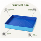 DogBedHouse Foldable Non-Inflatable Anti-Slip Pet Pool