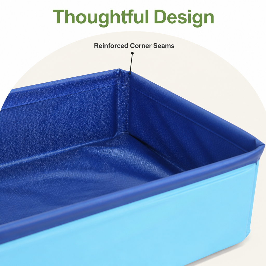 DogBedHouse Foldable Non-Inflatable Anti-Slip Pet Pool