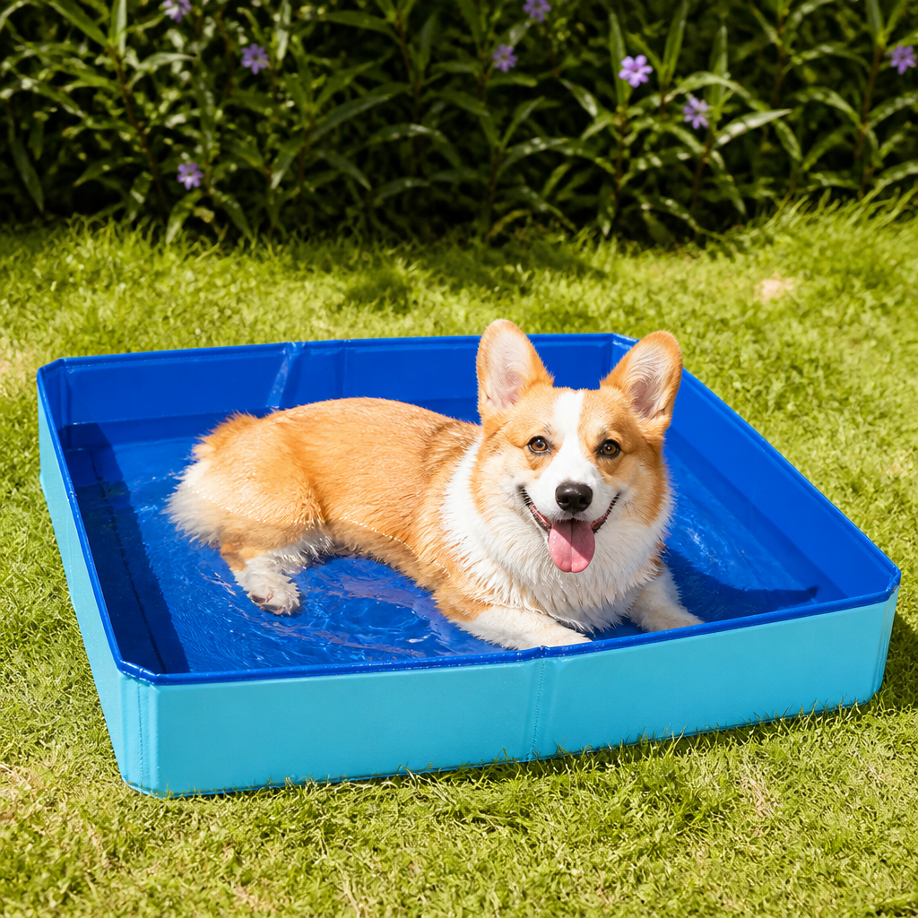 DogBedHouse Foldable Non-Inflatable Anti-Slip Pet Pool