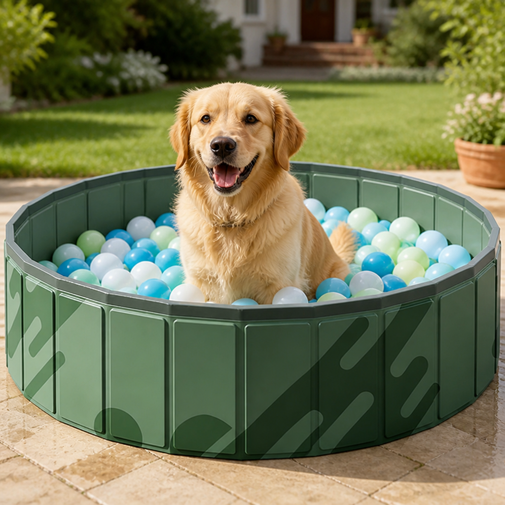 DogBedHouse Foldable PVC Ball Pit Play Pool (Indoor & Outdoor)