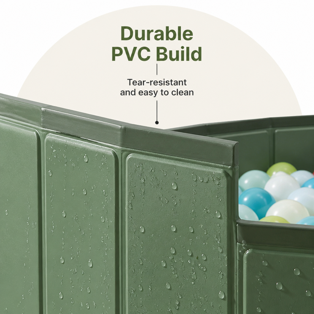 DogBedHouse Foldable PVC Ball Pit Play Pool (Indoor & Outdoor)