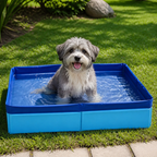 DogBedHouse Foldable Pet Paddling Pool (Anti-Slip PVC Base)