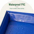 DogBedHouse Foldable Pet Paddling Pool (Anti-Slip PVC Base)