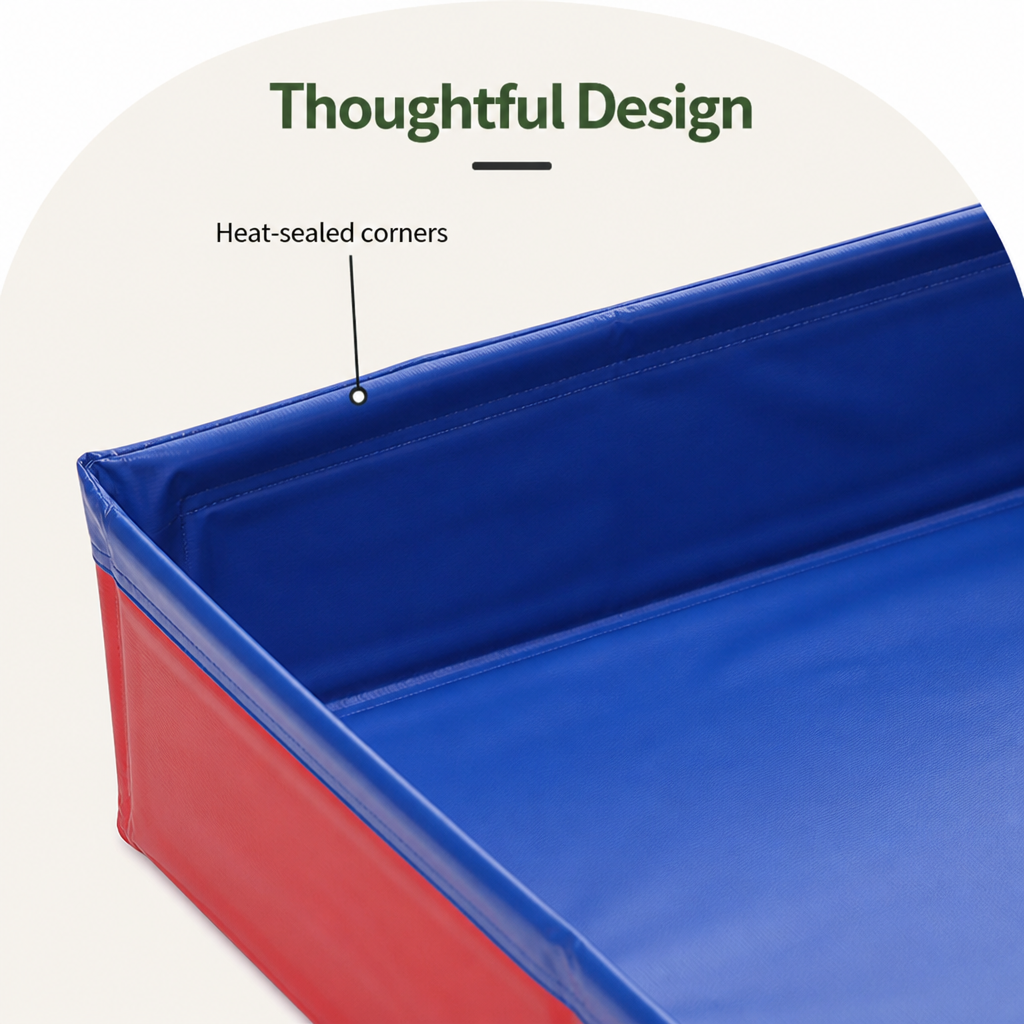 DogBedHouse Foldable Pet Paddling Pool (Anti-Slip PVC Base)