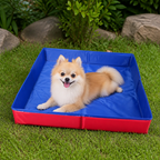 DogBedHouse Foldable Pet Paddling Pool (Anti-Slip PVC Base)