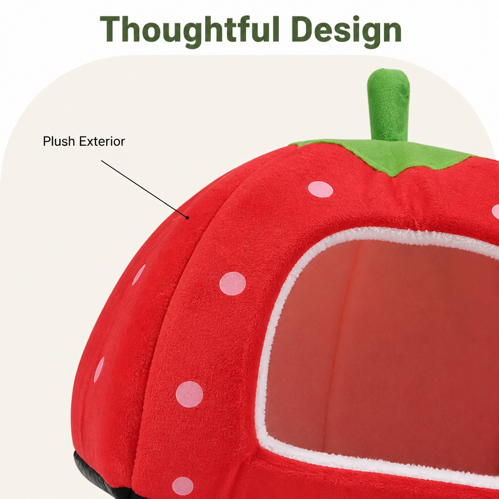 DogBedHouse Foldable Plush Pet House Bed