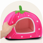 DogBedHouse Foldable Plush Pet House Bed