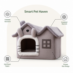 DogBedHouse Foldable Plush & Warm Pet House