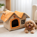 DogBedHouse Foldable Plush & Warm Pet House