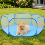 DogBedHouse Foldable Pop-Up & Breathable Mesh Pet Playpen