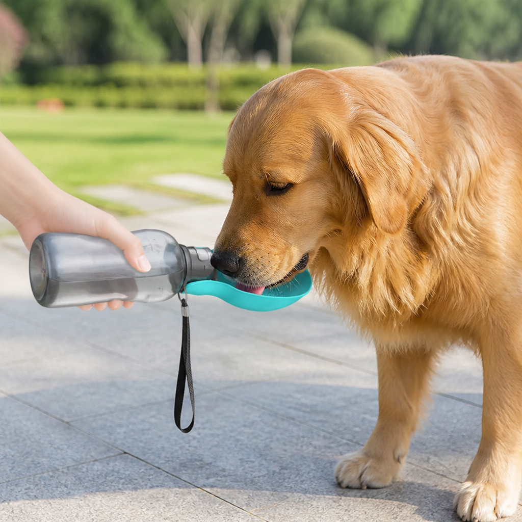 DogBedHouse Foldable & Portable 800ml Dog Water Bottle