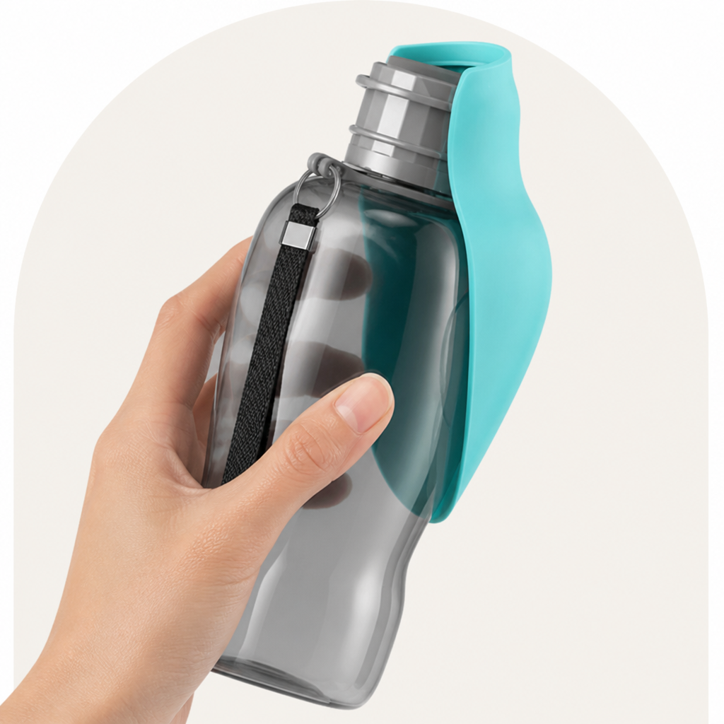 DogBedHouse Foldable & Portable 800ml Dog Water Bottle