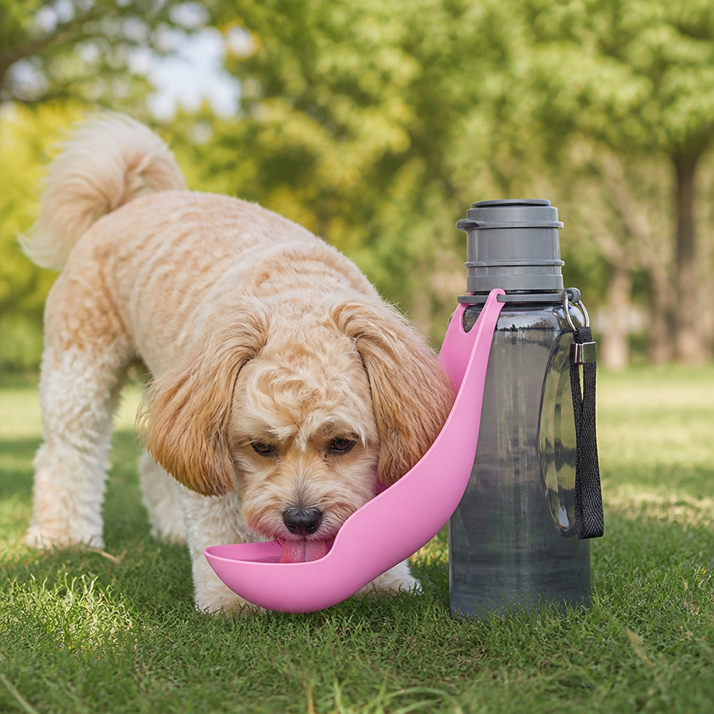 DogBedHouse Foldable & Portable 800ml Dog Water Bottle